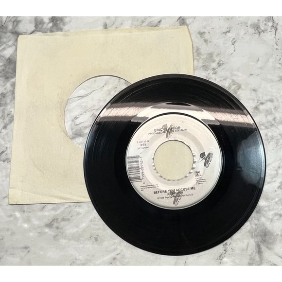 Eric Clapton Pretending / Before You Acuse Me 45 RPM Rock Duck Records - Picture 5 of 6